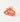 Haarklammer S Oval Pink/Orange