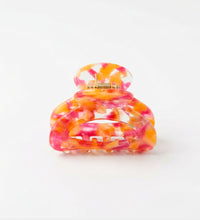 Haarklammer S Oval Pink/Orange