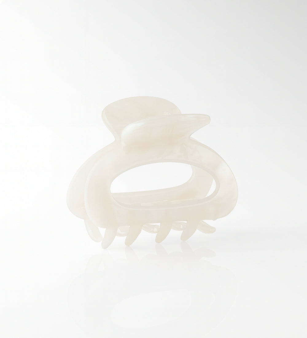 Hair Claw Oval Marble S